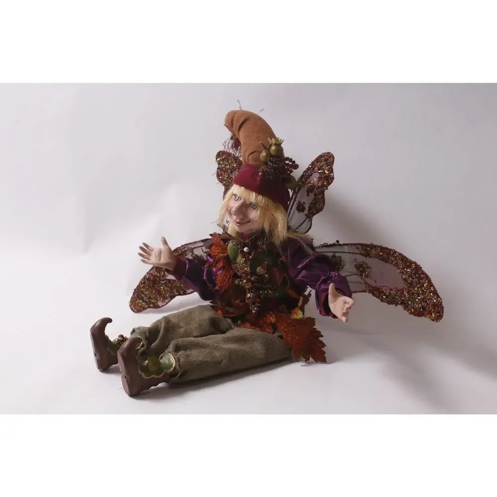 Vintage Autumn Elf Decorative Doll Window Display Shelf Sitter ~ 260702-WH 1125